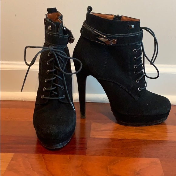Suede Aldo Booties - Picture 1 of 5